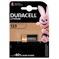 Duracell DL 123 (CR123) Blistera iepakojumā 1gb.