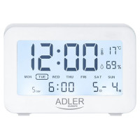 Adler AD 1196W Pulkstenis ar modinātāju un termometru