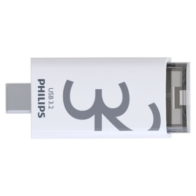 Philips USB-C 3.2 Gen 1 Flash Drive Click Shadow Grey 32GB