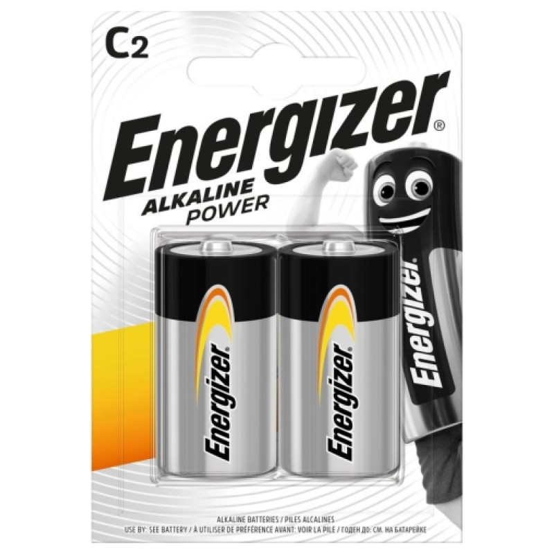 Energizer LR14-2BB Alkaline Power C (LR14) BLISTERA IEPAKOJUMĀ 2GB.