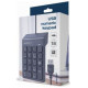 Gembird Klaviatūra Gembird USB Numeric Keypad