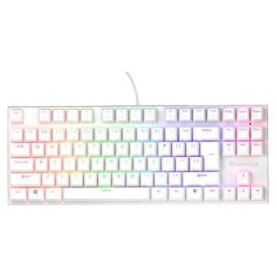 Genesis Klaviatūra Genesis Thor 303 TKL RGB white Outemu Peach Silent