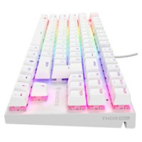 Genesis Klaviatūra Genesis Thor 303 TKL RGB white Outemu Peach Silent