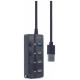 Gembird USB Centrmezgls Gembird 4-port USB 3.1 Black