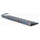 Gembird USB Type-C 9-in-1 Multi-Port Adapter + Card Reader