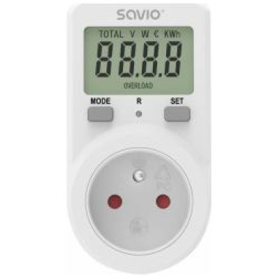 Savio Elektriskais skaitītājs Savio Power Meter with LCD Screen