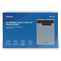 Savio Kastīte cietajam diskam Savio External HDD / SSD 2.5″ Enclosure