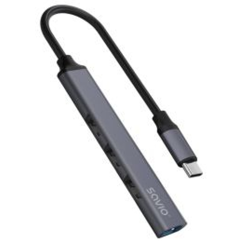 Savio Adapteris Savio USB-C &ndash; 3 &times; USB-A 2.0, 1 &times; USB-A 3.1 GEN 1 HUB AK-71