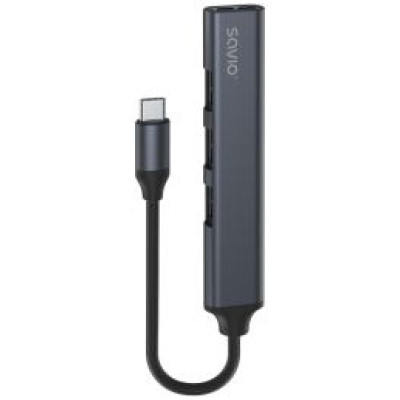 Savio Adapteris Savio USB-C &ndash; 3 &times; USB-A 2.0, 1 &times; USB-A 3.1 GEN 1 HUB AK-71