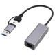 Gembird Adapteris Gembird USB 2.5G Gigabit Network Adapter Space Grey