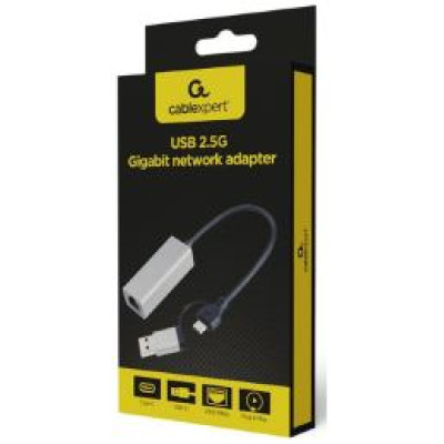 Gembird Adapteris Gembird USB 2.5G Gigabit Network Adapter Space Grey