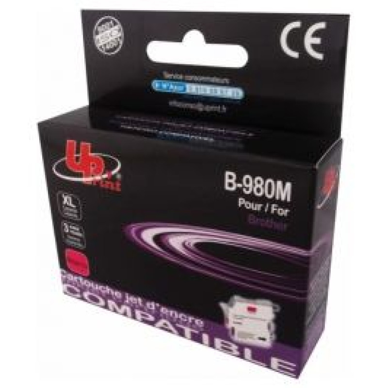 Uprint Tintes kārtridžs UPrint Brother LC980/1100MA Magenta