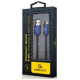 Gembird USB Male - Lightning Male Premium denim 1m Blue