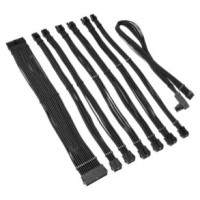 Kolink PSU kabeļu pagarinātāji Kolink Core Pro Braided Cable Extension Kit 12V-2x6 Type 2 - Jet Black