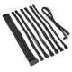 Kolink PSU kabeļu pagarinātāji Kolink Core Pro Braided Cable Extension Kit 12V-2x6 Type 2 - Jet Black