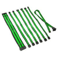 Kolink PSU kabeļu pagarinātāji Kolink Core Pro Braided Cable Extension Kit 12V-2x6 Type 2 - Venom Green