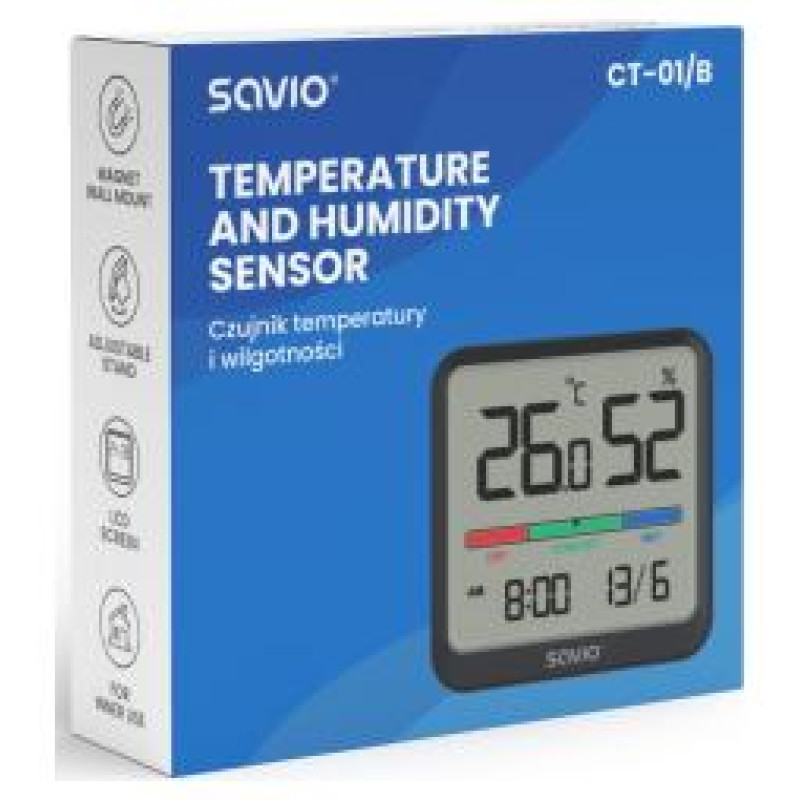 Savio Digitālais termometrs Savio Temperature and Humidity Sensor