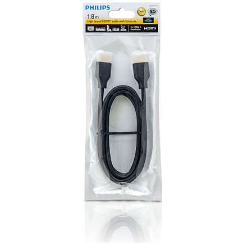 Philips SWV5401H/10 HDMI kabelis 1.8m 3D, UHD 2160p (4K)