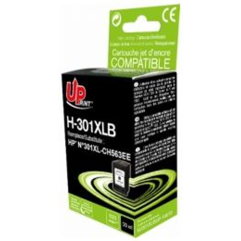 Uprint Tintes kārtridžs UPrint HP 301XLBk Black