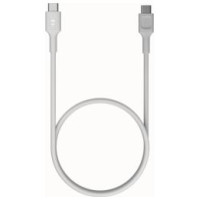 Green Cell Kabelis Green Cell PowerFlex Fast Charging USB Type-C Male - USB Type-C Male 100W White 0.3m