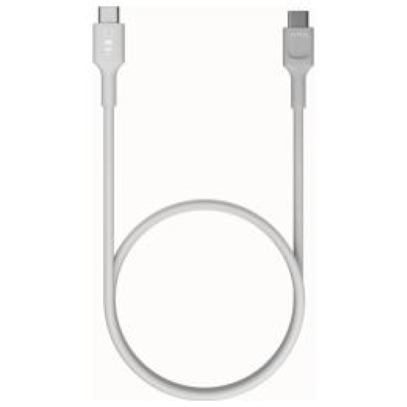 Green Cell Kabelis Green Cell PowerFlex Fast Charging USB Type-C Male - USB Type-C Male 100W White 0.3m