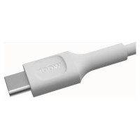 Green Cell Kabelis Green Cell PowerFlex Fast Charging USB Type-C Male - USB Type-C Male 100W White 0.3m