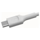 Green Cell Kabelis Green Cell PowerFlex Fast Charging USB Type-C Male - USB Type-C Male 100W White 0.3m