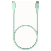 Green Cell Kabelis Green Cell PowerStream USB Type-C Male - USB Type-C Male 100W Mint Green 1.2m