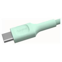 Green Cell Kabelis Green Cell PowerStream USB Type-C Male - USB Type-C Male 100W Mint Green 1.2m