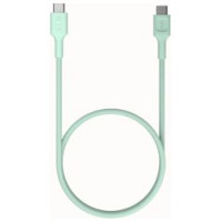 Green Cell Kabelis Green Cell PowerStream USB Type-C Male - USB Type-C Male 100W Mint Green 2m