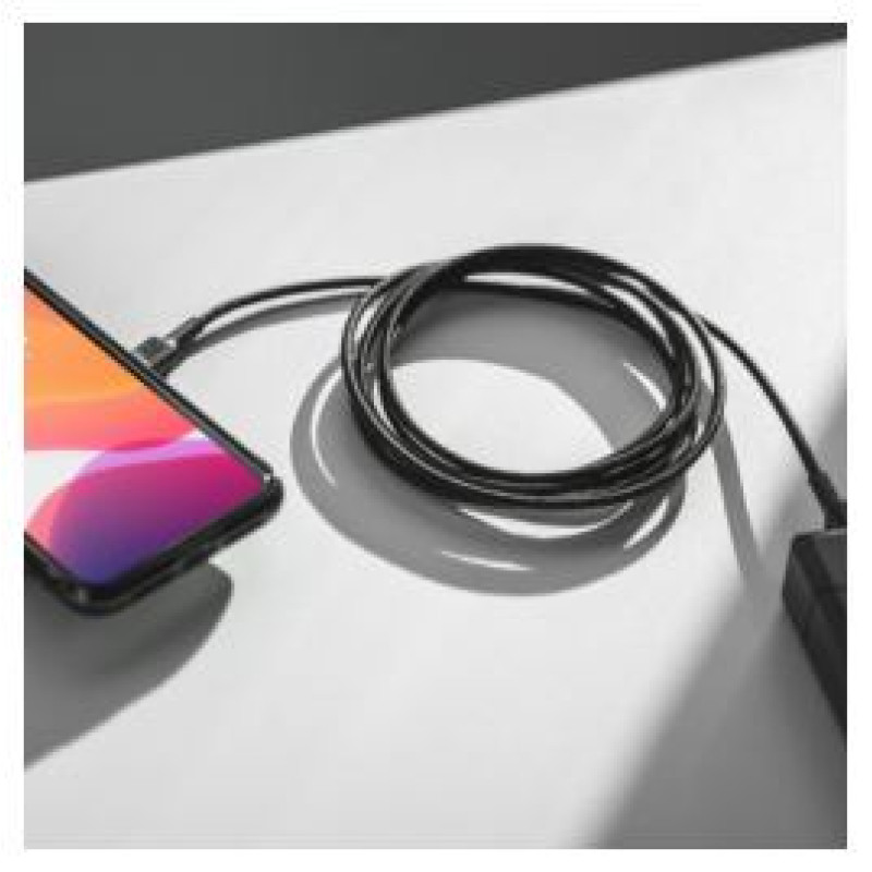 Green Cell Kabelis Green Cell USB Type-C Male - USB Type-C Male with Fast Charging 30cm Black