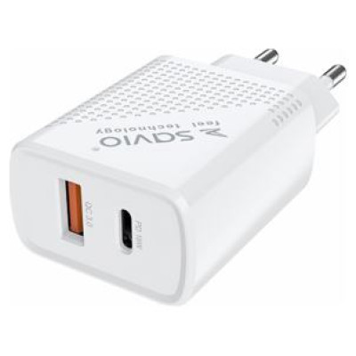 Savio Lādētājs Savio Wall USB charger Quick Charge Power Delivery 3.0 18W