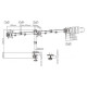 Gembird Monitora stiprinājums Gembird Adjustable Desk 3-display Mounting Arm 17”-27”