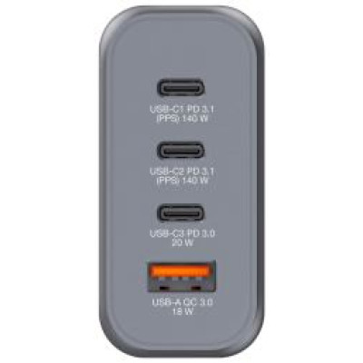 Verbatim Lādētājs Verbatim Wall Charger 140W Grey