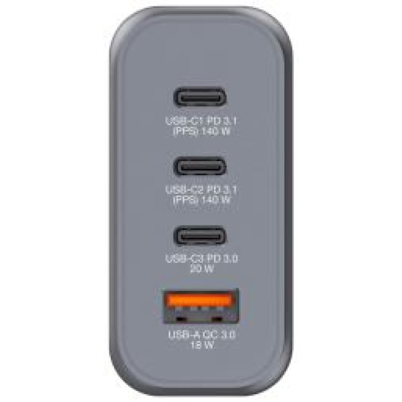 Verbatim Lādētājs Verbatim Wall Charger 140W Grey