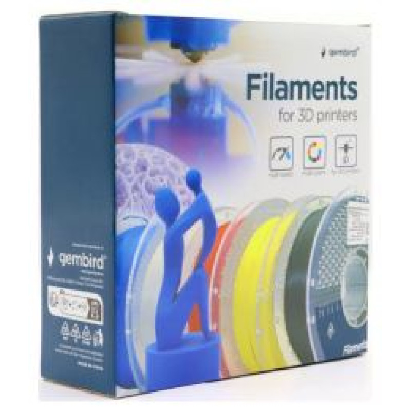 Gembird 3D Drukas Elementi Gembird High Speed 1.75 mm 1 Kg PLA White