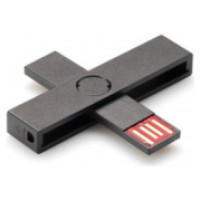+ID ID karšu lasītājs +ID eID / Smart Card Black USB