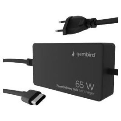 Gembird Portatīvā datora lādētājs Gembird Universal 65W USB Type-C PD