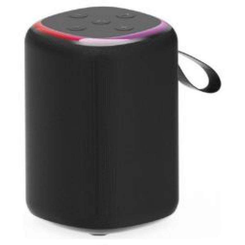 Gembird Skaļrunis Gembird Bluetooth LED Speaker SPK-BT-LED-08S Black