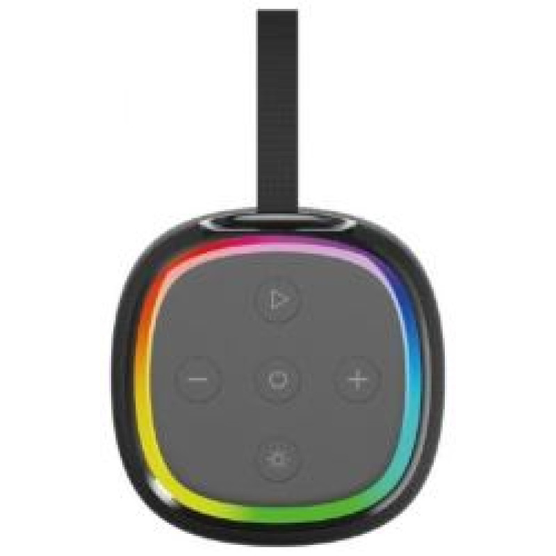 Gembird Skaļrunis Gembird Bluetooth LED Speaker SPK-BT-LED-08S Black