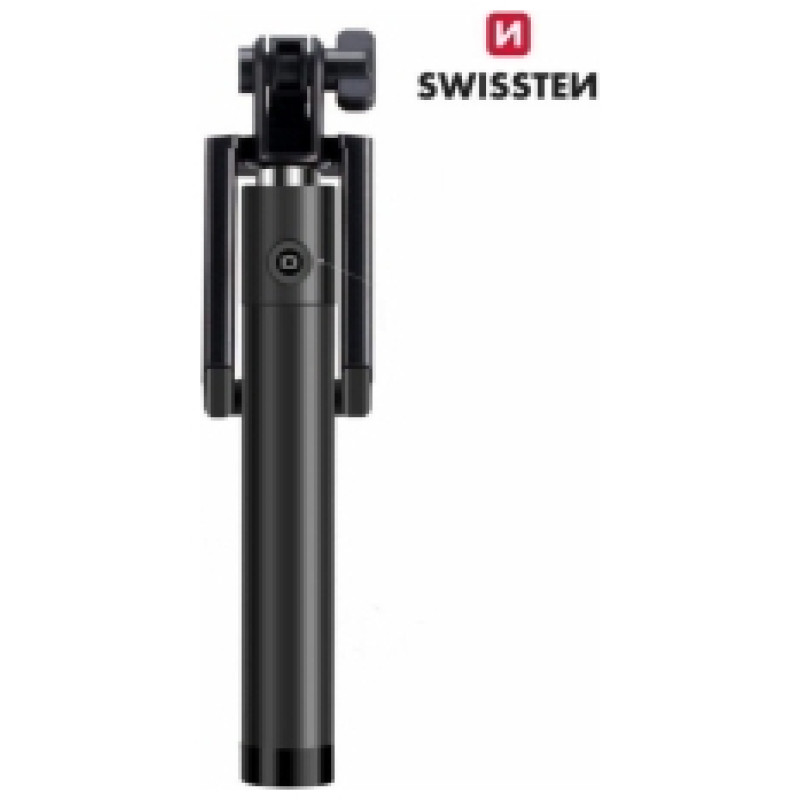 Swissten Wired Selfie Stick Black