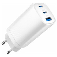 Gembird Lādētājs Gembird 3-port 65W GaN USB PowerDelivery fast Charger White