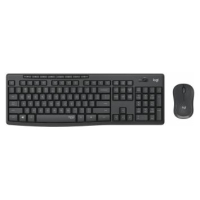Logitech Klaviatūras un peles komplekts Logitech MK295 Silent Black US