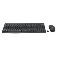 Logitech Klaviatūras un peles komplekts Logitech MK295 Silent Black US