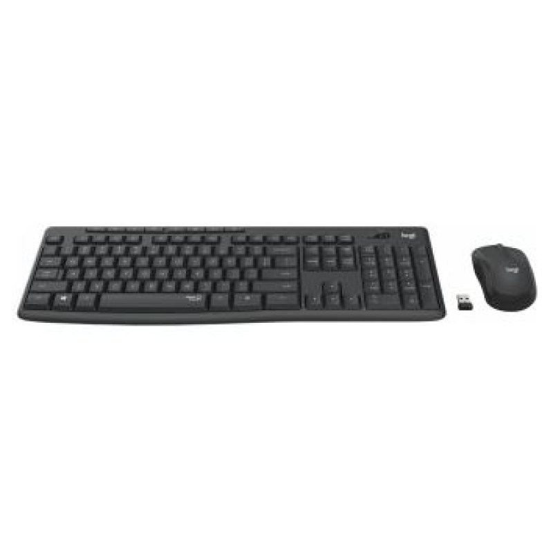 Logitech Klaviatūras un peles komplekts Logitech MK295 Silent Black US