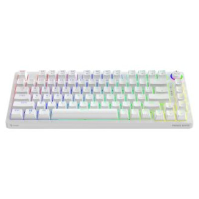 Savio Klaviatūra Savio Wireless Mechanical Phenix White 75% Outemu Yellow Pro