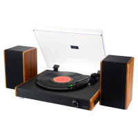 Adler AD 1915 Vinilplašu atskaņotājs ar USB/Bluetooth/USB ierakstīšanas funkciju un 2 skaļruņiem