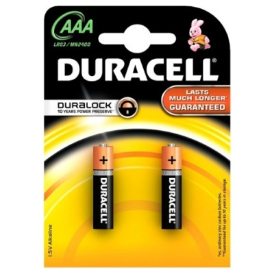 Duracell MN 2400 Basic AAA (LR03) Blistera iepakojumā 2gb.