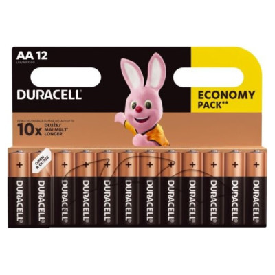 Duracell MN 1500 Basic AA (LR6) Blistera iepakojumā 12gb.