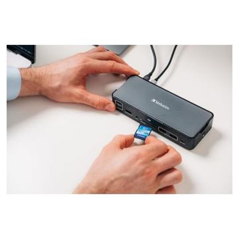 Verbatim USB centrmezgls Verbatim USB-C Pro Docking Station 15 in 1